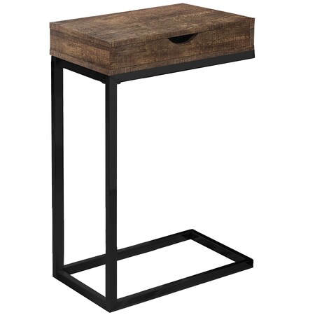 Monarch Specialties Accent Table - Brown Reclaimed Wood-Look / Black / Drawer I 3406